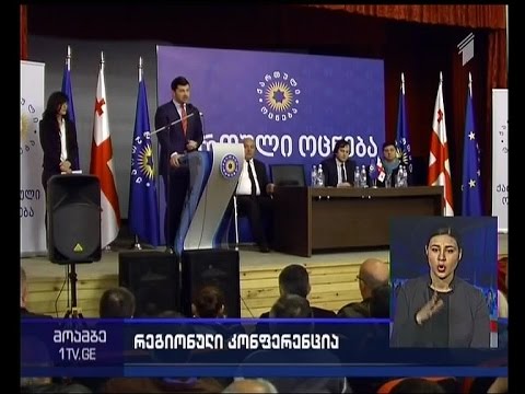 პარტია \'ქართული ოცნება\' რეგიონულ კონფერენციებს მართავს